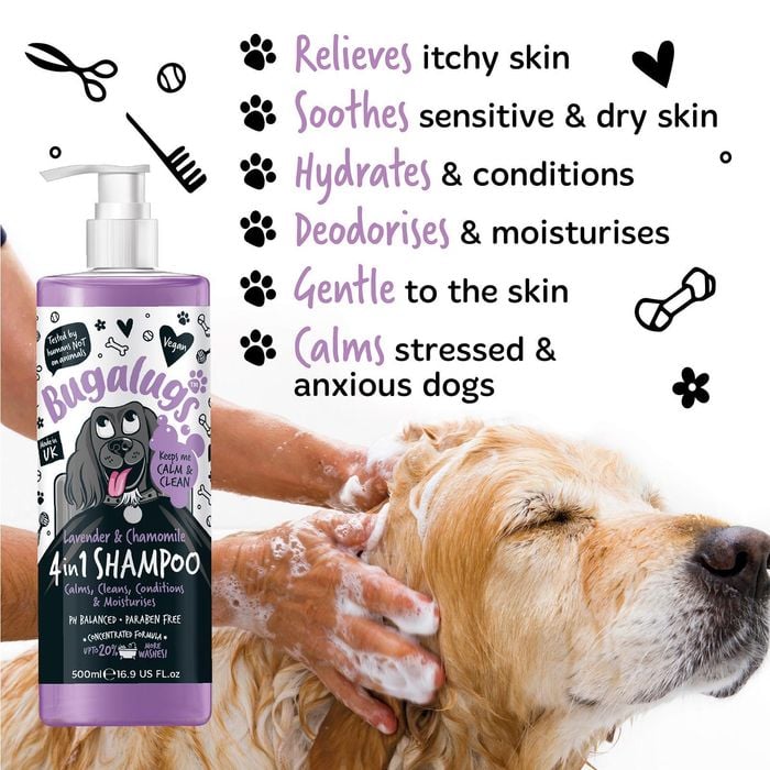 Bugalugs 500ml In Lavender And Chamomile Dog Shampoo