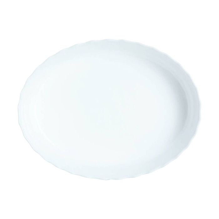 Luminarc Smart Trianon Oval Baking Dish32x24cm Bakeware Opal Glass White