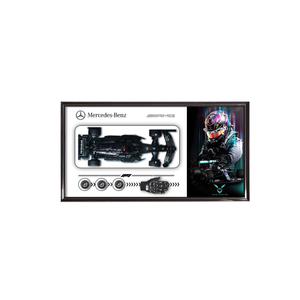 Elegant Collections Mercedes Black Brick-built Wall Art