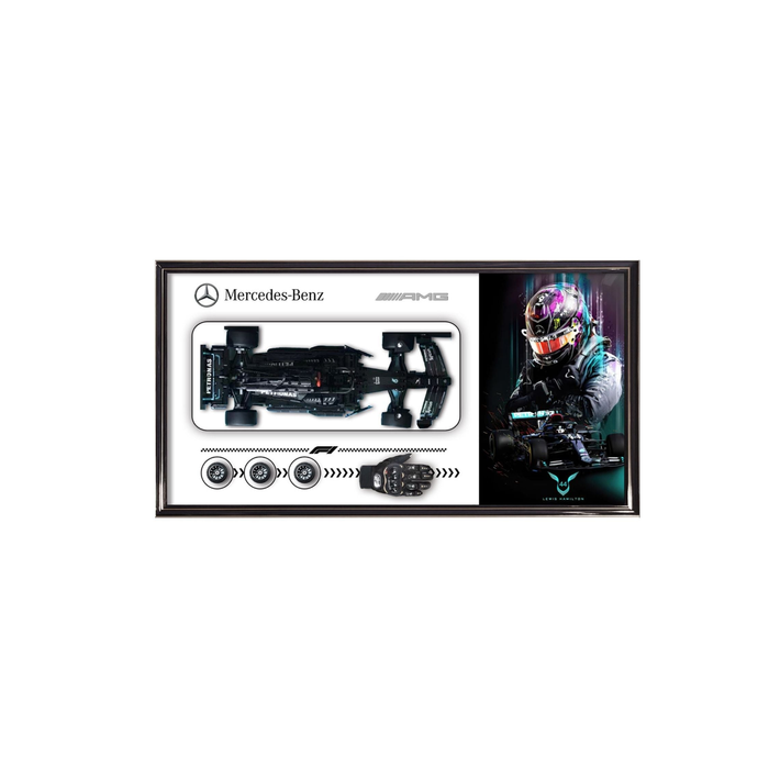 Elegant Collections Mercedes Black Brick-built Wall Art