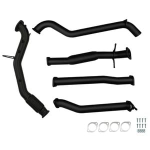 Ignite Exhausts Turbo Back For Ford Ranger Px2/px3 3.2l No Cat & Hotdog Black Aluminised Steel