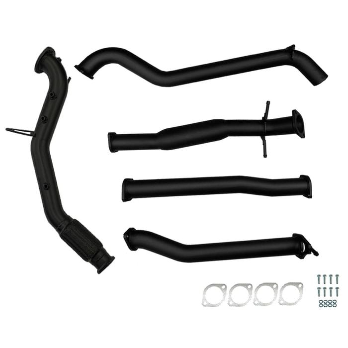 Ignite Exhausts Turbo Back For Ford Ranger Px2/px3 3.2l No Cat & Hotdog Black Aluminised Steel