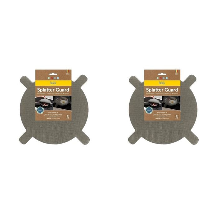 2PK Nostik Silicone+Fibreglass Splatter Guard Liner 28cm - Grey