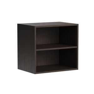Kaboodle 500-599mm Truffle Oak Customisable Deep Med Wall Open Shelf