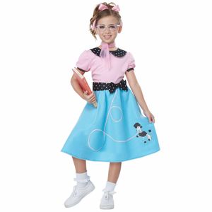 50s Sock Hop Dress Greaser Rock Roll Old School Book Week Girls Costume M