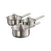 Gourmet Stainless Steel Saucepan Set Of 3 14x6.5cm Baccarat