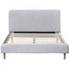 Bendigo Bed Frame - Double - Fabric - Light Grey