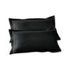 CottonMore 2pcs of 100% Cotton Black Waffle Pillowcases 48x73cm+5cm