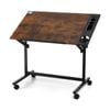 Artiss Drafting Table Drawing Desk Art Desk Multi-Functional Craft Drawing Table Rustic Brown