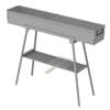 Portable Charcoal Grill Rectangular Folding Stainless Steel Bbq Grill L100xw18cm