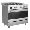 Mistral 90cm Freestanding Electric Oven With Gas Cooktop