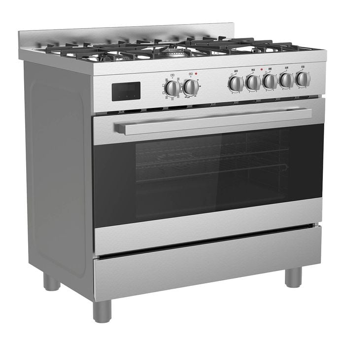Mistral 90cm Freestanding Electric Oven With Gas Cooktop