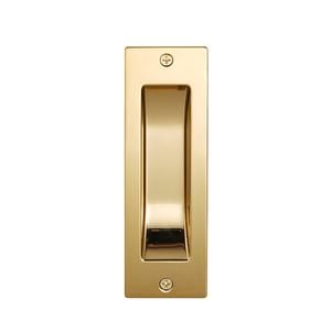 Gainsborough Bright Goldtone Rectangular Flush Pull
