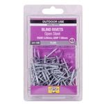 Otter 3.2 x 7.9mm Open Steel Blind Rivets - 100 Pack