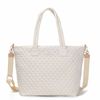 Tosca Metro Large Travel Tote Bag with Detachable Shoulder Strap Mushroom