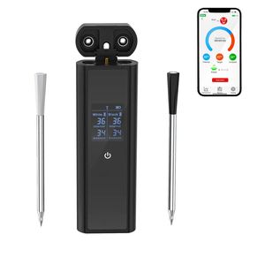 Advwin Wireless Meat Thermometer with Dual Probes, Bluetooth 5.3 Smart Food Thermometer with App