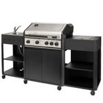 Jumbuck  Horizon 4 Burner Gas Trolley BBQ Kitchen