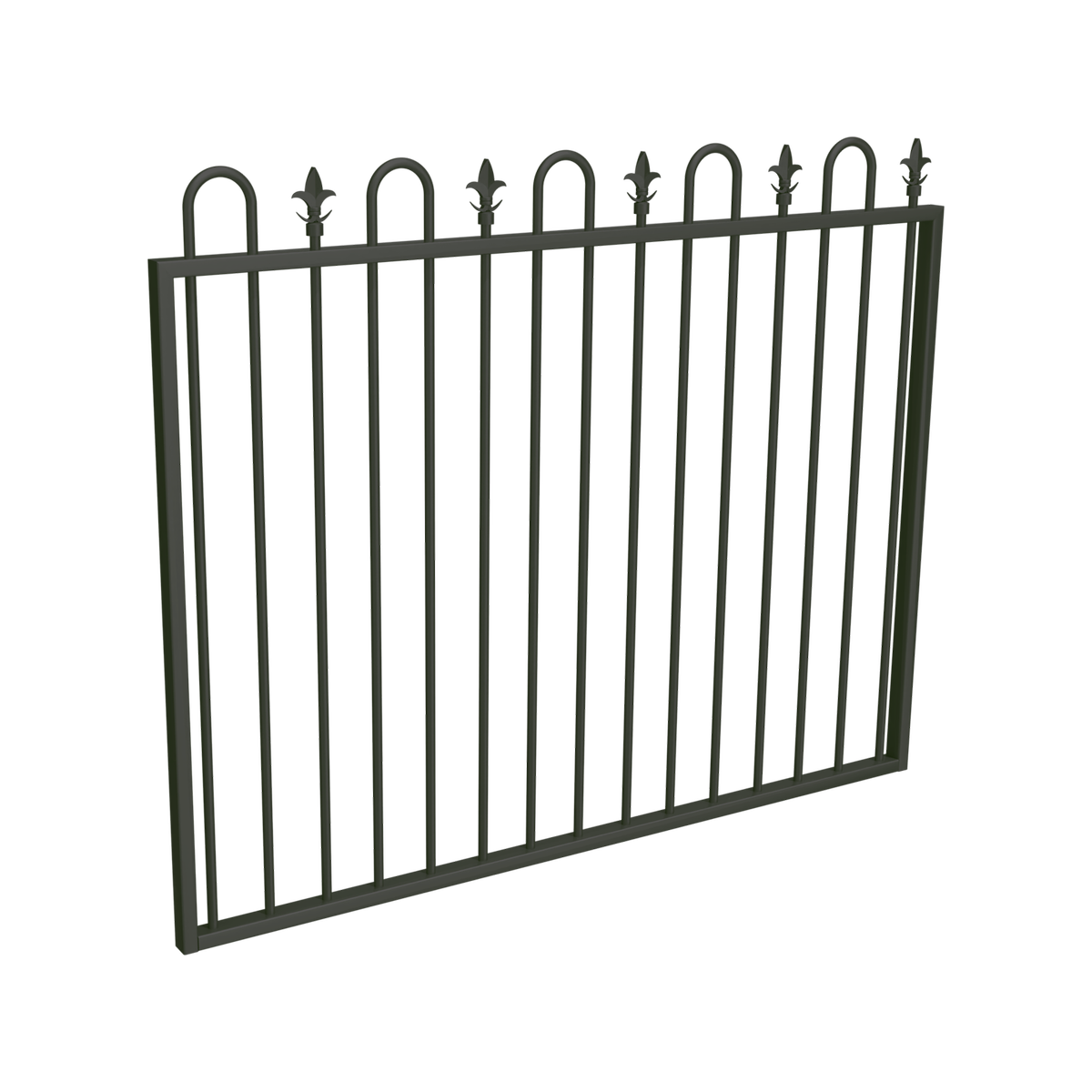 ProtectorAl 1201 - 1500mm x 1200mm Woodland Grey Aluminium Garden Gate ...