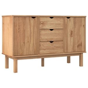 vidaXL Sideboard Storage Cabinet Cupboard Living Room OTTA Hardwood Pine