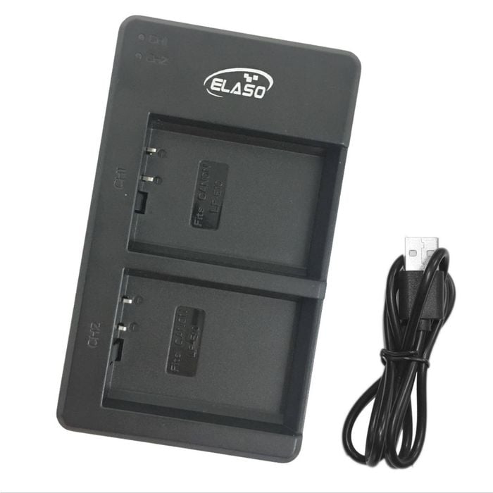 USB Dual Charger for Canon Camera LP-E10 EOS 1100D 1300D 1500D 3000D 1200D Rebel T3 Battery