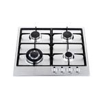 Bellini 60cm Stainless Steel 4 Burner Gas Cooktop