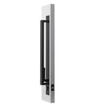 Delf Trade Matt Black Single Cylinder Linear Metro Pull Handle Set