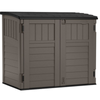 Suncast 1340 x 820 x 1150mm Black / Stoney Horizontal Resin Shed