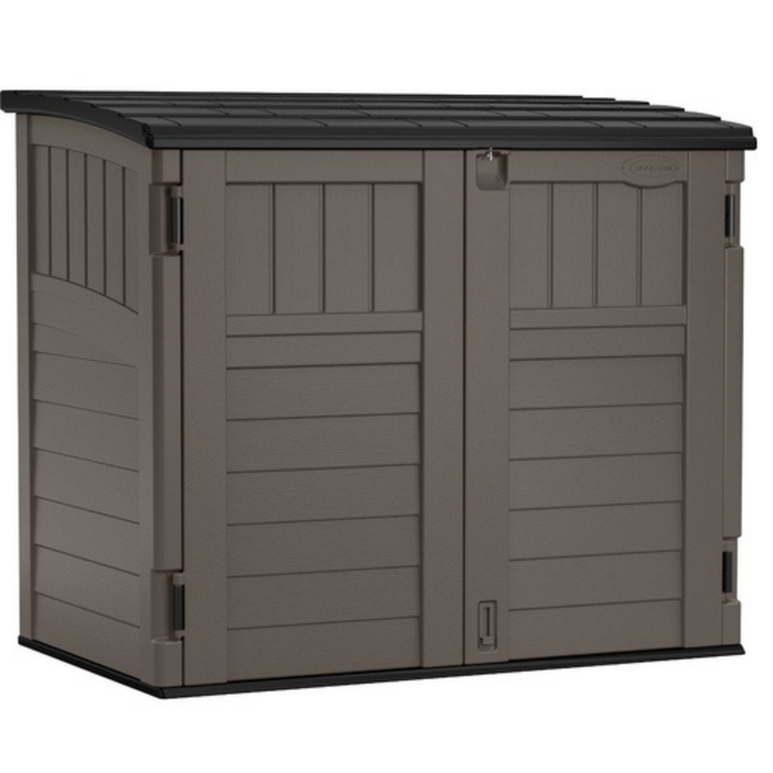 Suncast 1340 x 820 x 1150mm Black / Stoney Horizontal Resin Shed