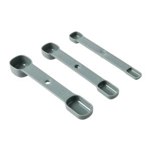 Gourmet Kitchen Modern Nesting Measuring Spoon Set Olive 17.5x3.3x3cm