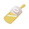 Ceramic Double-Edge Mandolin Slicer with Handguard - Yellow