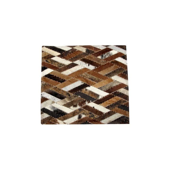 Multi-Purpose Animal Hide Boardwalk Patch Brown with Woollen Fleece Reverse