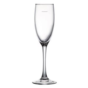 Arc Breeze Flute Tempered Glass Champagne Pour Line At 125ml 160ml 6 Pack