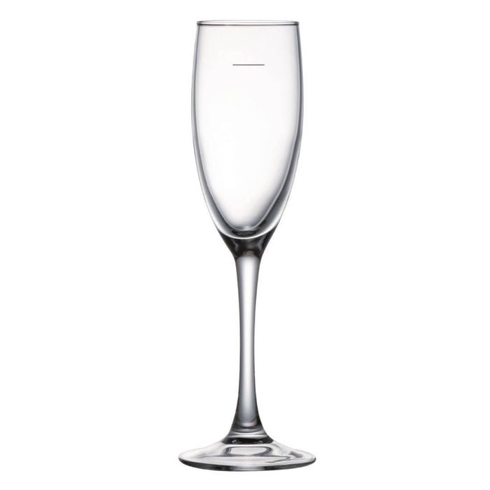 Arc Breeze Flute Tempered Glass Champagne Pour Line At 125ml 160ml 6 Pack