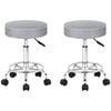 ALFORDSON Salon Stools Fabric Grey 2X