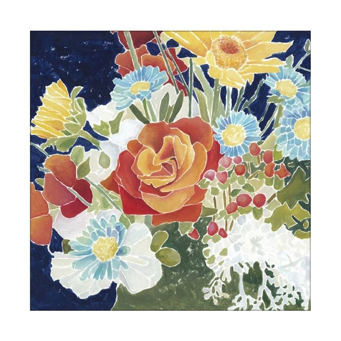 Artey | Midnight Florals IV - Stretched Canvas - Stretched Canvas - 140 x 140cm