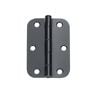 Delf 90mm Black Loose Pin Radius Butt Hinge - 12 Pack