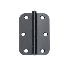Delf 90mm Black Loose Pin Radius Butt Hinge - 12 Pack