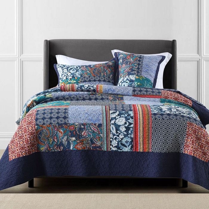 Quilted King/Super King Size Cotton Coverlet Bedspread Set Maddison