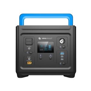 NRGVault PV500 500W Portable Power Station with LiFePO4 Battery (Black)