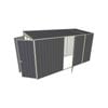 Build-a-Shed 1.5 x 3.7 x 2m Single Hinged Side Door Skillion Shed - Grey
