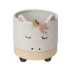 Northcote Pottery 11cm White Unicorn Pot