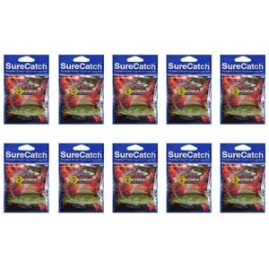 10x Surecatch Whiting Rig Hooks and Lumo Beads Size 4