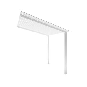 Exterior Life 3.25m Hollywood Pearl White/Pearl White Pergola