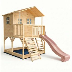 Hide & Seek Kids - Marlie Cubby House - 2.2m Pearl Rose Slide