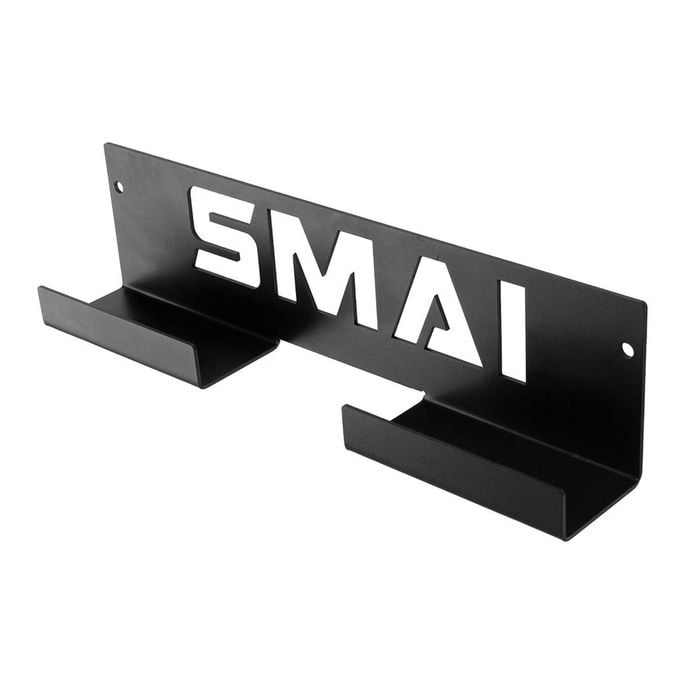 Smai Gym Bench Storage / Gym Accessory Storage - Wall Mounted Hanger - Black