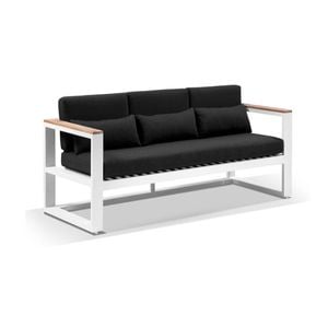 Balmoral 3 Seater Outdoor Aluminium And Teak Lounge
