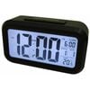 Digital Alarm Clock Battery Powered - Black
