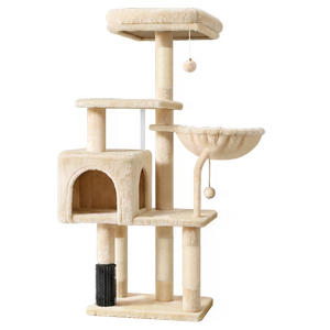 BEASTIE Cat Tree Tower 111cm Beige