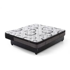 Foret King Bed Mattress 9 Zone Euro Top Spring Memory Foam Super Firm 24cm