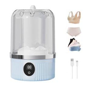 Catzon Portable Washing Machine USB Rechargeable Mini Underwear Washer-Blue